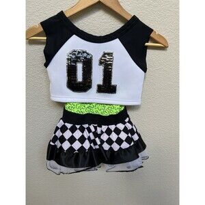 Weissman Size Child Medium Hip Hop What Do You Mean Dance Costume Biketard Skirt